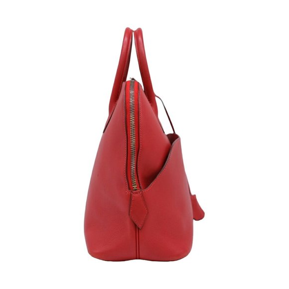 HERMES Bolide 1923 30 Handbag in Swift Leather, Vermilion, Red - Picture 5 of 10